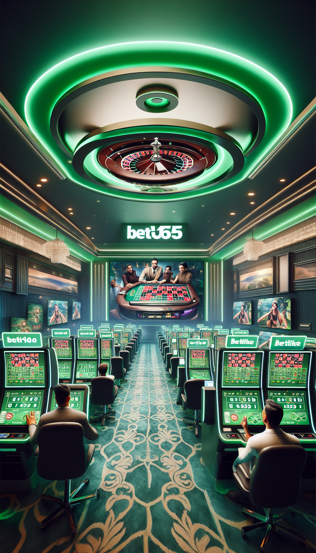 Sala virtual de casino bet365 mostrando juegos en vivo y tragaperras online