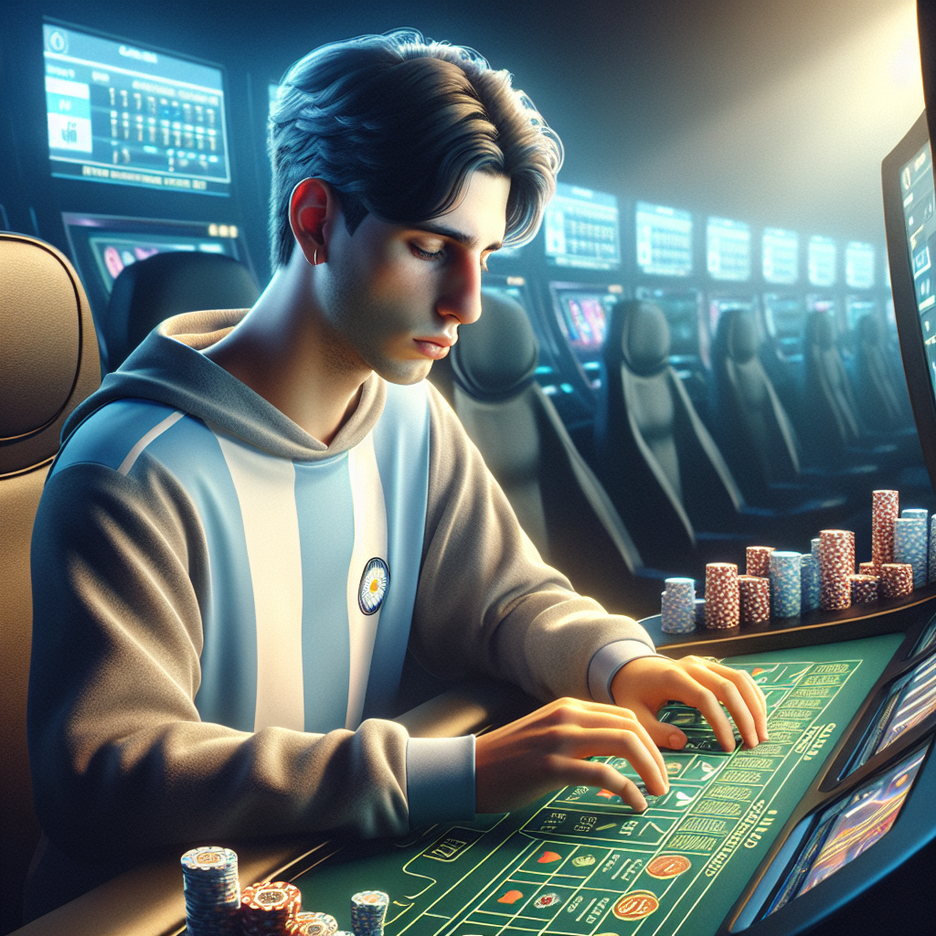 Usuario argentino gestionando límites de juego responsable en bet365