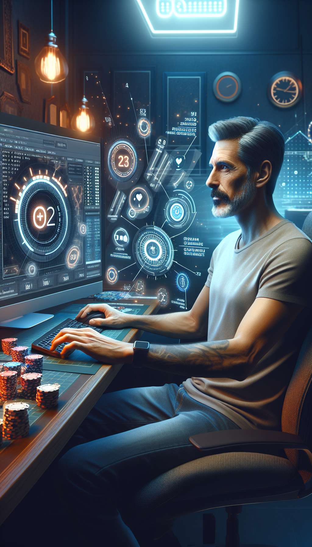 Usuario argentino gestionando límites de juego en Bet365 desde la PC.